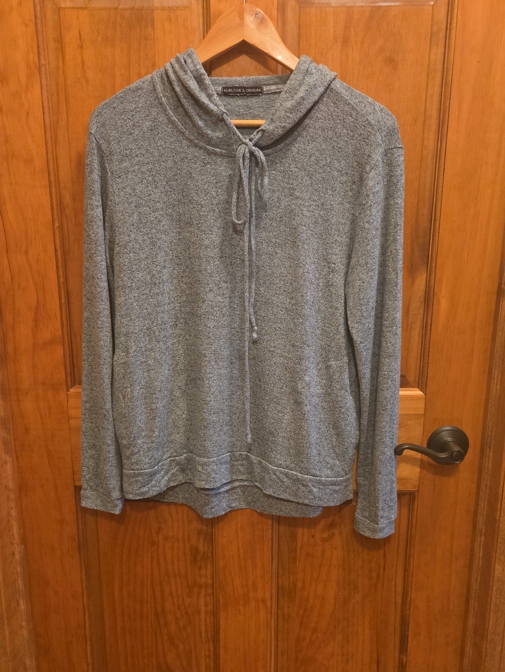 Harlowe & Graham Cozy Hooded Pullover Sweater - Heather